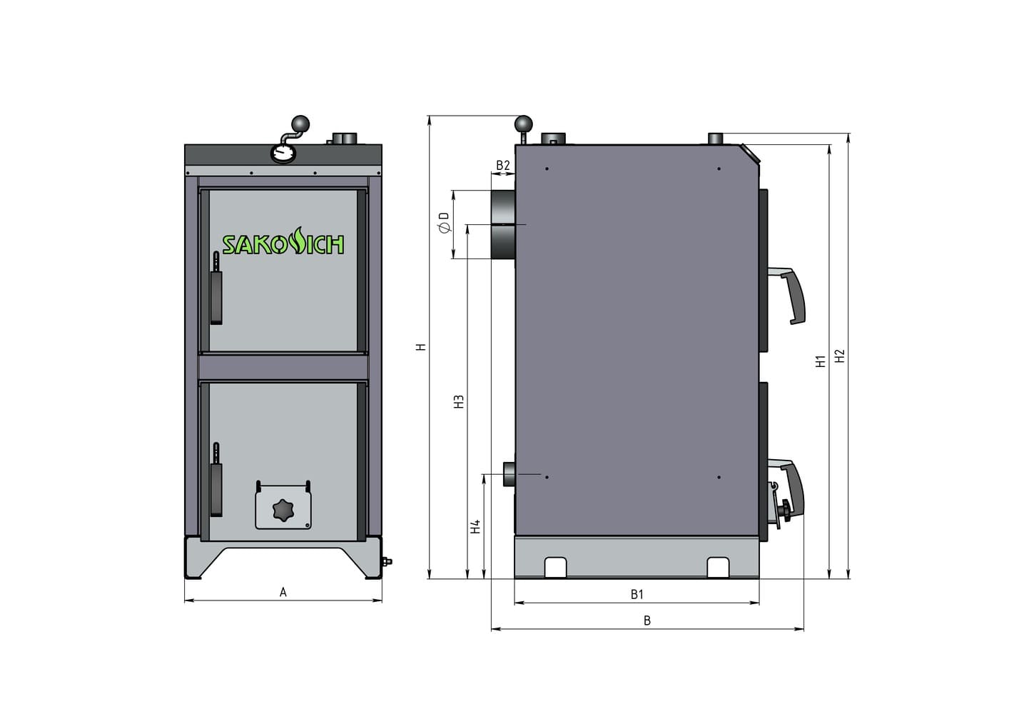 Размеры котла